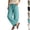 49# Turquoise, variant on Womens Wide Leg Barrel Pants Palazzo Casual Flowy Beach Cropped Harem Pants Summer 2026 Casual Drawstring Capris (Turquoise,L)