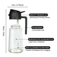 thumbnail image 2 of WEIKE Kitchen dual-purpose oil spray bottle with fine atomizing nozzle (470ml), 2 of 5