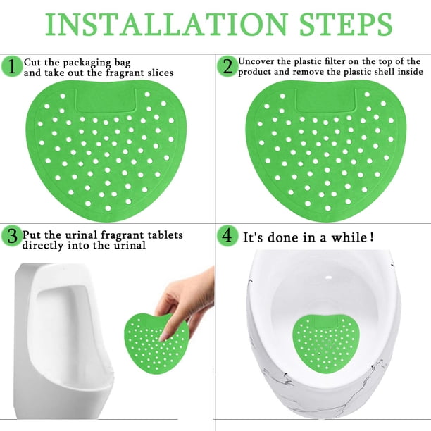 Matsuzay El orinal de mano de obra exquisita protege los cojines desodorizantes para urinarios inofensivos y respetuosos con el medio ambiente Juegos de accesorios de baño Verde
