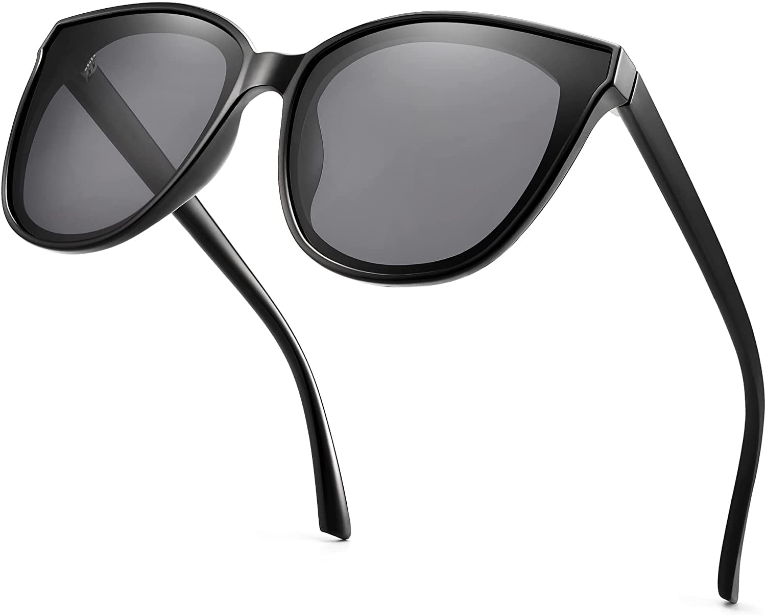 Oversized Cat Eye Sunglasses Polarized UV400 Protection for 