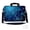 Blue Swirl Mid Summer Night Floral, variant on LSS 13.3 inch Laptop Sleeve Bag Notebook with Extra Side Pocket, Soft Carrying Handle & Removable Shoulder Strap for 12" 12.1" 13" 13.3" - Vines Black and White Swirl Floral