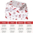 thumbnail image 7 of 4 Pcs Christmas 100% Cotton Flannel Printed Bed Sheet Set, 16 inch Deep Pocket Sheets, 7 of 7
