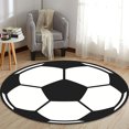 thumbnail image 4 of Alfombra redonda antideslizante, alfombrilla para sentarse, alfombra lavable, alfombrilla para silla giratoria, dormitorio, 60cm, 4 of 8