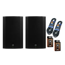 2 Mackie Thump215XT 15" Advanced Power Loudspeaker & Cables & Mobile Phone Holder