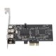 thumbnail image 5 of Tarjeta PCIe 1x A 1394, 800mbps PCIe Firewire Riser Riser Riser Diseño de Chips Dual de Alta Velocidad Enchufe y Juego para 1394a 4 Pines, 5 of 7