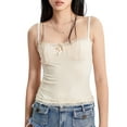 thumbnail image 2 of Rdhnmea Women Y2k Cami Tank Tops  Sexy Lace Trim Spaghetti Strap Camisole Backless Summer Going Out Crop Top Streetwear, 2 of 9