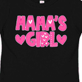 thumbnail image 4 of Inktastic Mama's Girl Pink with Hearts Girls Toddler T-Shirt, 4 of 5