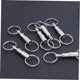 thumbnail image 4 of unbranded 12Ud Llavero Metal Durable Doble Anillo Con Rápida Para Almacenaje Plateado, 4 of 8