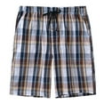 thumbnail image 5 of MoFiz Men's 3-Pack Woven Pajama Shorts 100% Cotton Plaid Sleep Lounge, 5 of 9