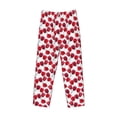 thumbnail image 6 of Uemuo Tulips Flowers Pattern Men's Wide Leg Palazzo Lounge Pants with Pockets Light Weight Loose Comfy Casual Pajama Pants-Medium, 6 of 9