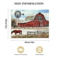 thumbnail image 3 of ARISTURING Farmhouse Barn Canvas Wall Art Country Windmill Landscape Prints Picture Kitchen Decor Watercolor Rustic Red Old Farm Painting Framed Artwork for Bathroom Living Room Home Decoration, 3 of 6