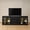 Black, variant on Mopio Blake 3 Piece Entertainment Center with Storage, Modern Farmhouse Modular Storage Cabinet Dresser TV Stand for up to 65" TVs, Side Display Case, Media Console Cabinet, Living Room (White)