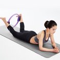 thumbnail image 4 of Yoga Pilates Ring Magic Wrap Adelgazamiento Entrenamiento de fuerza Heavy Duty PP + NBR Material Yoga Circle, 1pc-púrpura JAMW Sencillez, 4 of 5