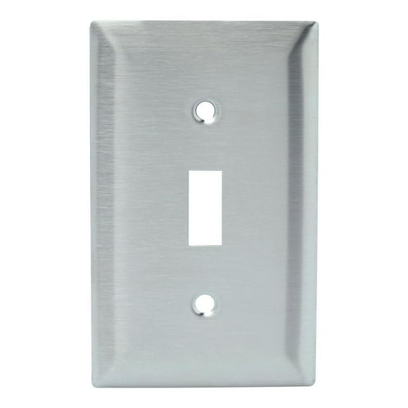 Placa Para Interruptor Leviton Acero Inoxidable 11.5X7.1X0.3