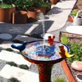 thumbnail image 2 of Roofei Solar Bird Bath Fountain Pump, Upgrade 1.4W Solar Fountain with 4 Nozzle, Free Standing Floating Solar Powered Water Fountain Pump for Bird Bath, 2 of 7