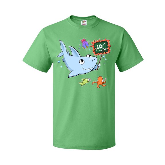 Inktastic Teacher Shark with School of Fish T-Shirt