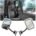 thumbnail image 1 of Compatible with Jeep Mirrors Doors Off - 2PCS Car Side Mirror with Adjustable Design for Wider Vision - Car Accessories Car Side View Mirror Compatible with Jeep Wrangler TJ JKU JK Black Black Black, 1 of 1