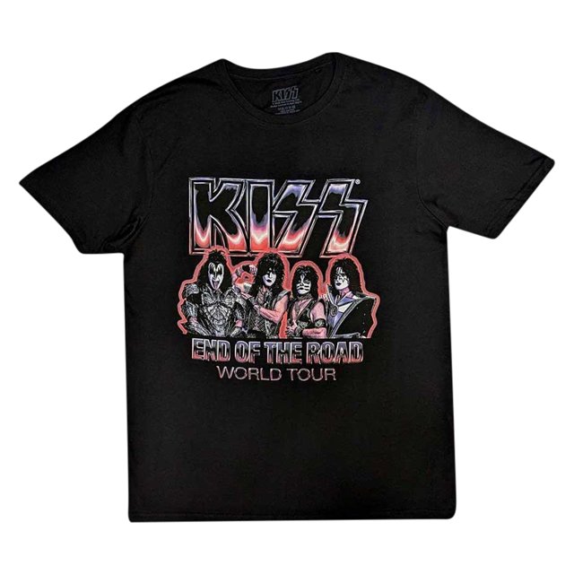 Kiss - Camiseta End Of The Road Tour para Adultos Unisex (Negro)