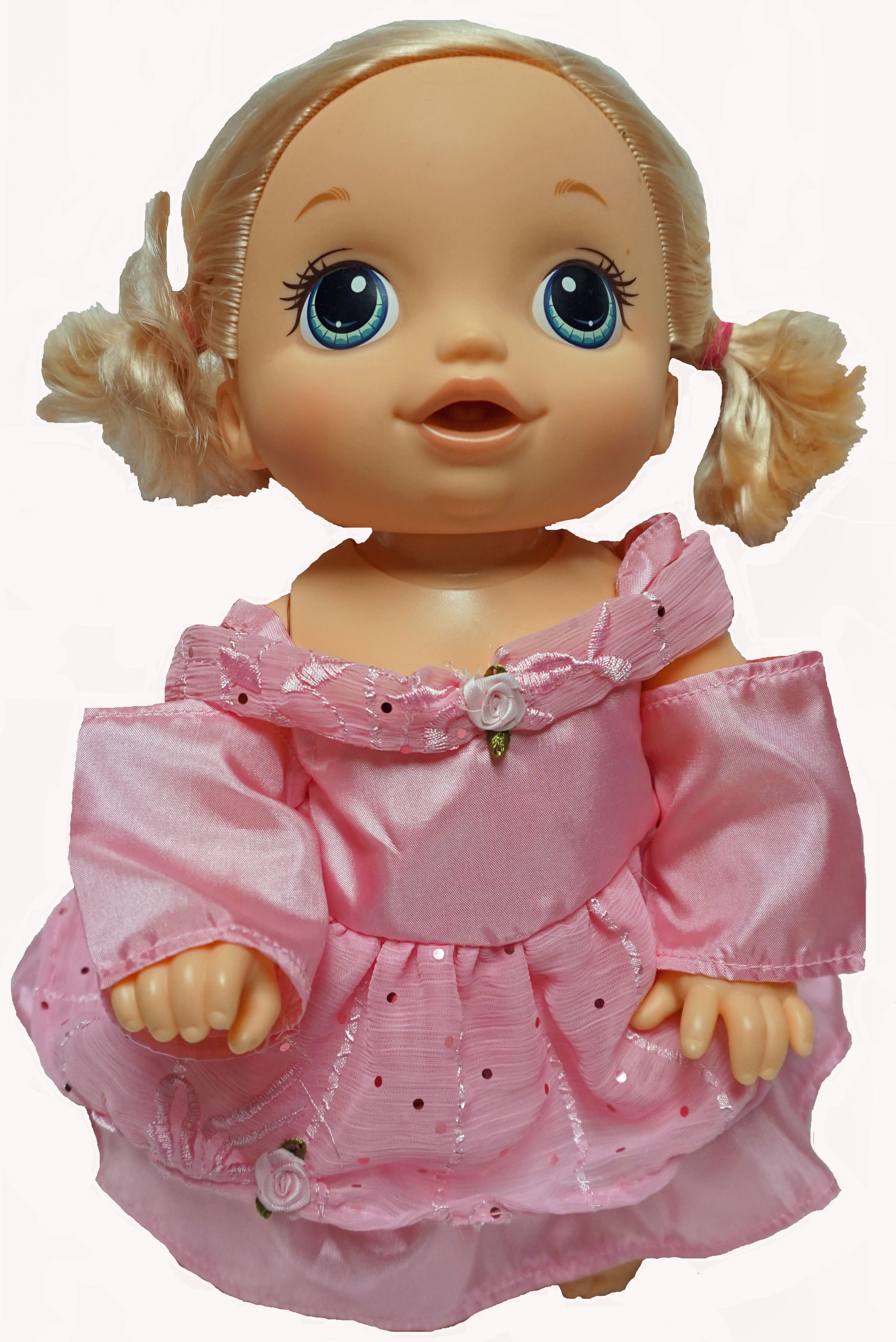 Doll Clothes Superstore Pink Sequin Trim Princess Dress Fits Little