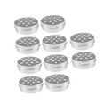 thumbnail image 3 of 10 recipientes pequeños de aluminio reutilizables para comida de perro, redondos y portátiles, de 60 ml, con tapas huecas., 3 of 8