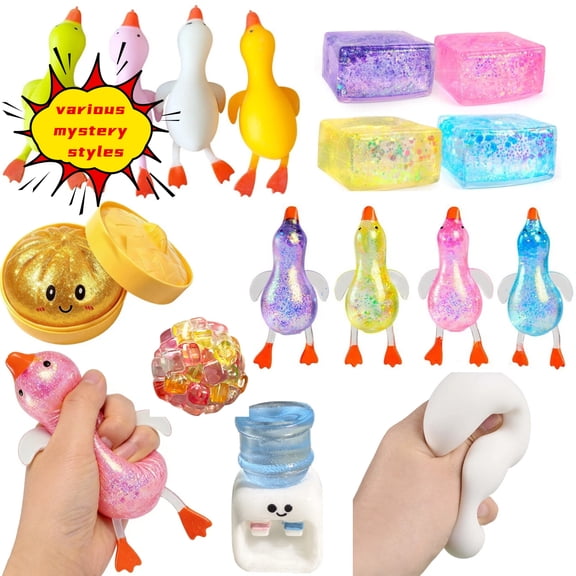 Squeeze Toys Stress Ball, for Stress Reliet, Anxiety Calming Sensory Toys for Adults(Colorful)