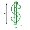 thumbnail image 2 of Muka 100 PCS Money Dollar $ Shaped Paper Clips, Cute Paper Clips for Office Notebook, Vinyl Coated Paperclips Cute Office Supplies, 2 of 6