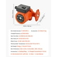 thumbnail image 2 of VEVOR F-0011-BF4-J Cast Iron Circulator Pump, 33 GPM, AC 120V 33 ft Hot Water Recirculating Circulation Pump, 1-1/4 in Flange Connection, 3-Speed Adjustment, Quiet Operation, for Home Heating System, 2 of 9