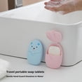 thumbnail image 4 of Portable Travel Soap Paper Sheets, 50-Count Water-Soluble Hand Washing Soap Tablets, Individually Packaged Gentle Formula for Outdoor Cleaning & Sensitive Skin, 4 of 8