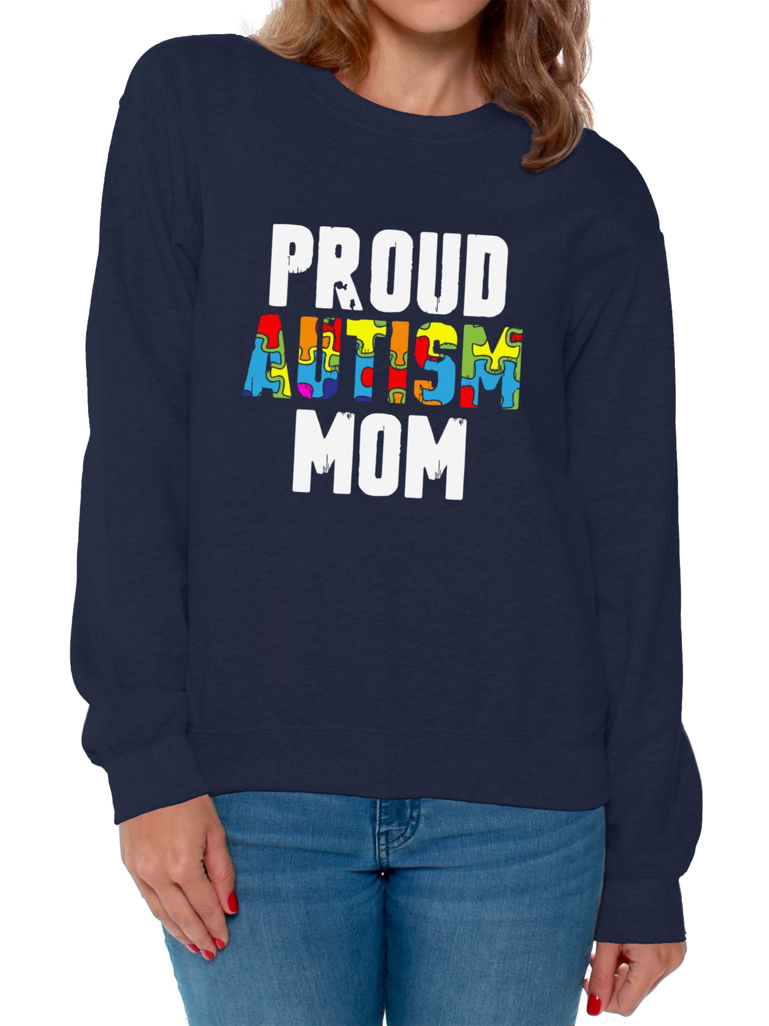 Awkward Styles Awkward Styles Proud Autism Mom Sweatshirt Autism