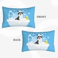 thumbnail image 4 of Bixox Collie in Bathtub Printed Pillow Protector,Super Soft Ideal for Home,Guests,Rentals - 14"x20", 4 of 8