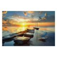 thumbnail image 2 of Awypu Tropical Coastal Sunset Painting Modern Sea Shoreline Prints Relaxing Gorgeous Wooden Jigsaw Puzzle 1000 PCS, 2 of 4