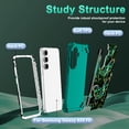 thumbnail image 3 of Avocase For Samsung Galaxy S25 FE Case,Glow in the dark Heavy Duty Shockproof Hard PC+Soft Silicone Drop Protective Women Girls Case for Galaxy S25 FE (2025),Green Butterfly, 3 of 7