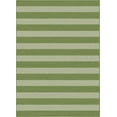 thumbnail image 2 of Well Woven Medusa Stria Modern Stripes Green 5'3" x 7'3" Indoor Outdoor Area Rug, 2 of 3