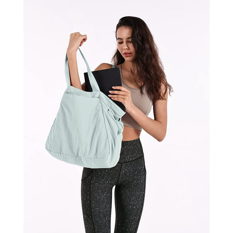 Women's Shoulder bags Travel Bags Nylon Ladies Leisure Tote Bag Female  Handbag-Light Green