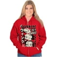 thumbnail image 4 of Betty Boop A Wink And A Giggle Women Plus Size Zipper Hoodie Brisco Brands 3X, 4 of 5