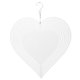 thumbnail image 1 of KAKOWELY Molinillo de viento con forma de corazón en blanco para sublimación, decoración para exteriores, jardín, patio, ventana, porche y puerta., 1 of 4