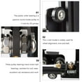 thumbnail image 3 of YSNOOWE 10 Pcs Round Plastic Pulley Wheel Black for CNC Machine Operations, 3 of 8