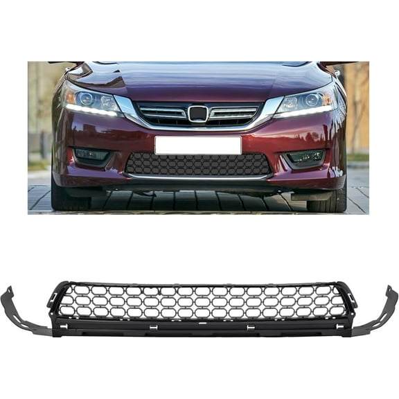 Kojem Front Bumper Lower Grille for 2013-2015 Honda Accord 71103T2AA00 HO1036114 Grill Plastic (PP) Black