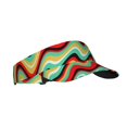 thumbnail image 1 of ZICANCN Sun Visors Hat for Women and Men, Psychedelic Waves Curved Lines Beach Hats, Sports Hat for Golf Tennis Running, 1 of 7