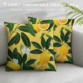 thumbnail image 3 of Pratyus Lemons Leaves Flowers Square Pillow Cover Case for Cushions Sofa Bed Outdoor Decoration 1PC 20x20in, 3 of 5