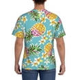thumbnail image 3 of Bixox Men's Cute Pineapples Printed Short Sleeve Skinny Athletic T-Shirt, 3 of 6