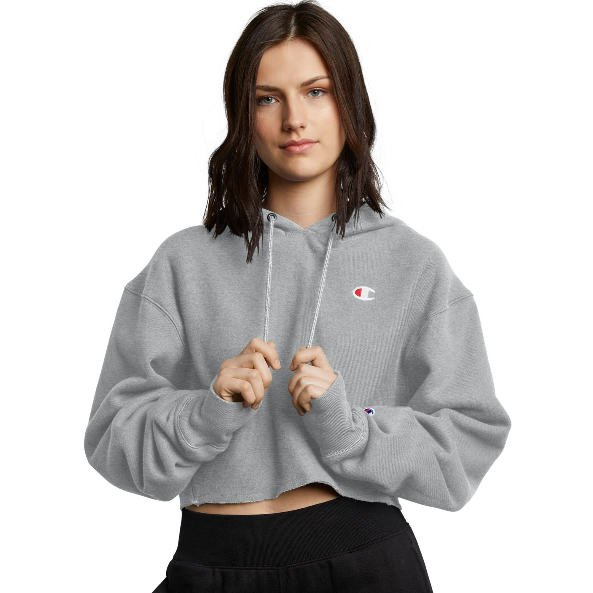 Champion C-Life Reverse Weave Cropped Cut Off Women's Hoodie X-Large -  Walmart.com