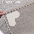 thumbnail image 3 of Ruban de Tapis, Ruban d'Angle en Forme de Cœur 4 Pcs Lavable Petite Taille Blanc Double Face pour Marbre, 3 of 8
