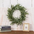 thumbnail image 4 of Artificial Olive Wreath 19.7 Inch, Green Olive Leaf Garland for Front Door, All Season Farmhouse Decor for Wedding, Wall, and Indoor Outdoor Use, 4 of 6