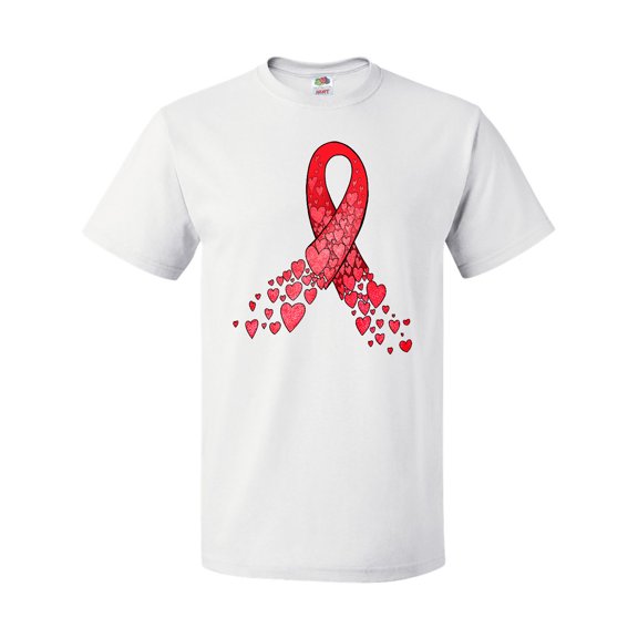 Inktastic Heart Health Awareness Red Ribbon Made of Hearts T-Shirt
