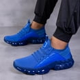 thumbnail image 4 of YOUYEDIAN Orthopedic Casual Shoes for Women Arch Support Nurse Shoes Wide Width Slip on Non Slip House Shoes Knitted Mesh Stretch Comfortable 2026 Foam Shoes (Blue), 4 of 4