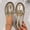 Gold, variant on Women’s Metallic Bow-Embellished Platform Loafers, Stylish Comfort Shoes for Street Style, Parties, and Casual Outings