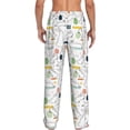 thumbnail image 3 of Uemuo Easter Rabbit Pattern Men's Wide Leg Palazzo Lounge Pants with Pockets Light Weight Loose Comfy Casual Pajama Pants-X-Large, 3 of 9