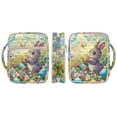 thumbnail image 6 of FOR U DESIGNS Rabbit Easter Egg Flower Pattern Bible Cover Quilted Protective Church Organizer Holder Bag Large Capacity Church Bag Bible Protective Easter Gifts, 6 of 7
