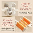 thumbnail image 5 of Ionic Deep Waver Hair Curler Tool with Ceramic 3 Barrel, Fast Heating, Anti-Scald, Dual Voltage, 4 Temp Adjustable Curling Wand for Short and Long Hair (Beige), 5 of 8